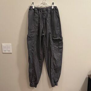 Womens Harlow Oversized Cotton Cargo Pants